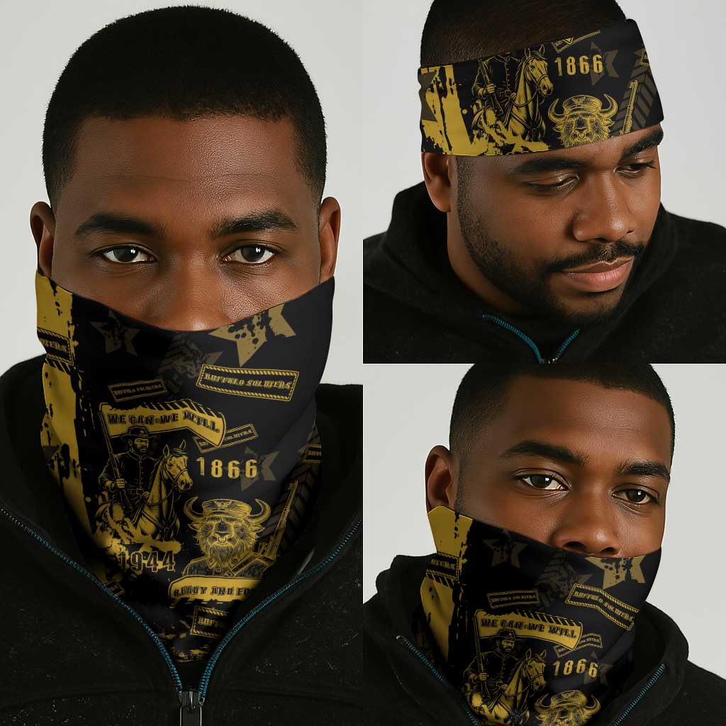 Buffalo Soldiers African American Neck Gaiter Military Urban Retro Style DT05