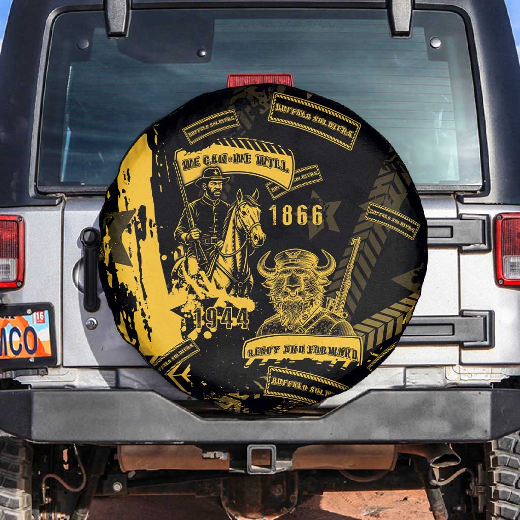 Buffalo Soldiers African American Spare Tire Cover Military Urban Retro Style - African Pride