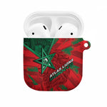 Morocco Football AirPods Case Pentagram Red Lion African