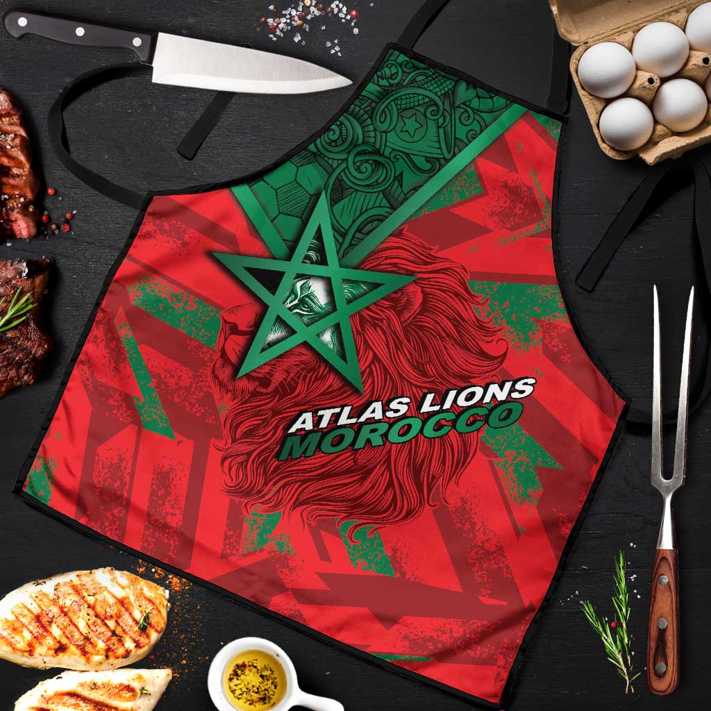 Morocco Football Apron Pentagram Red Lion African