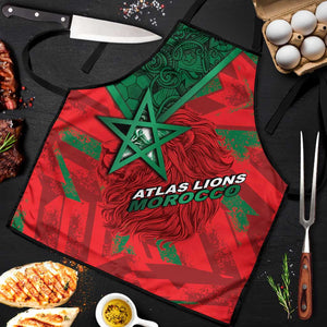 Morocco Football Apron Pentagram Red Lion African
