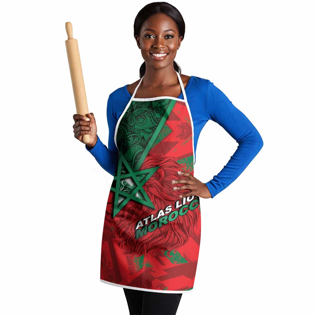 Morocco Football Apron Pentagram Red Lion African