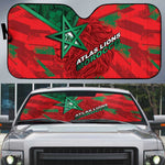 Morocco Football Auto Sun Shade Pentagram Red Lion African