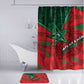 Morocco Football Bathroom Set Pentagram Red Lion African