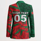 Custom Morocco Football Blazer Pentagram Red Lion African