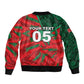 Custom Morocco Football Bomber Jacket Pentagram Red Lion African