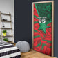 Custom Morocco Football Door Cover Pentagram Red Lion African