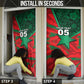 Custom Morocco Football Door Cover Pentagram Red Lion African