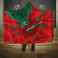 Morocco Football Hooded Blanket Pentagram Red Lion African