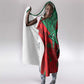 Morocco Football Hooded Blanket Pentagram Red Lion African