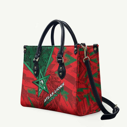 Morocco Football Leather Bag Pentagram Red Lion African