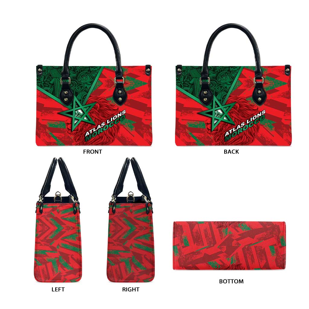 Morocco Football Leather Bag Pentagram Red Lion African