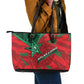 Morocco Football Leather Tote Bag Pentagram Red Lion African