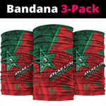 Morocco Football Neck Gaiter Pentagram Red Lion African