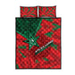 Morocco Football Quilt Bed Set Pentagram Red Lion African