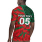 Custom Morocco Football Rugby Jersey Pentagram Red Lion African