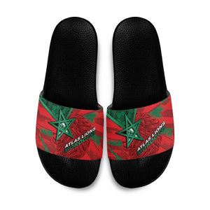 Morocco Football Slide Sandals Pentagram Red Lion African