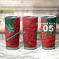 Custom Morocco Football Tumbler Cup Pentagram Red Lion African