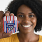 Cape Verde Football AirPods Case Monster Blue Shark Striped Style