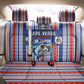 Cape Verde Football Back Car Seat Cover Monster Blue Shark Striped Style