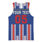 Custom Cape Verde Football Basketball Jersey Monster Blue Shark Striped Style
