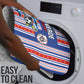 Cape Verde Football Bathroom Set Monster Blue Shark Striped Style