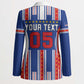 Custom Cape Verde Football Blazer Monster Blue Shark Striped Style