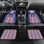 Custom Cape Verde Football Car Mats Monster Blue Shark Striped Style