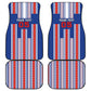 Custom Cape Verde Football Car Mats Monster Blue Shark Striped Style