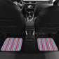 Custom Cape Verde Football Car Mats Monster Blue Shark Striped Style