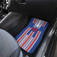 Custom Cape Verde Football Car Mats Monster Blue Shark Striped Style