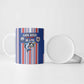 Custom Cape Verde Football Ceramic Mug Monster Blue Shark Striped Style