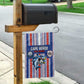 Cape Verde Football Garden Flag Monster Blue Shark Striped Style