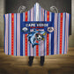 Cape Verde Football Hooded Blanket Monster Blue Shark Striped Style