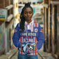 Custom Cape Verde Football Hoodie Monster Blue Shark Striped Style