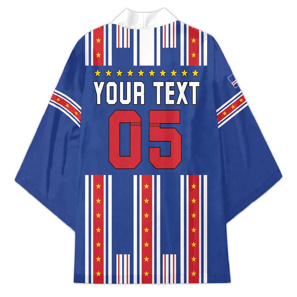 Custom Cape Verde Football Kimono Monster Blue Shark Striped Style