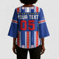 Custom Cape Verde Football Kimono Sleeve Blouse Monster Blue Shark Striped Style