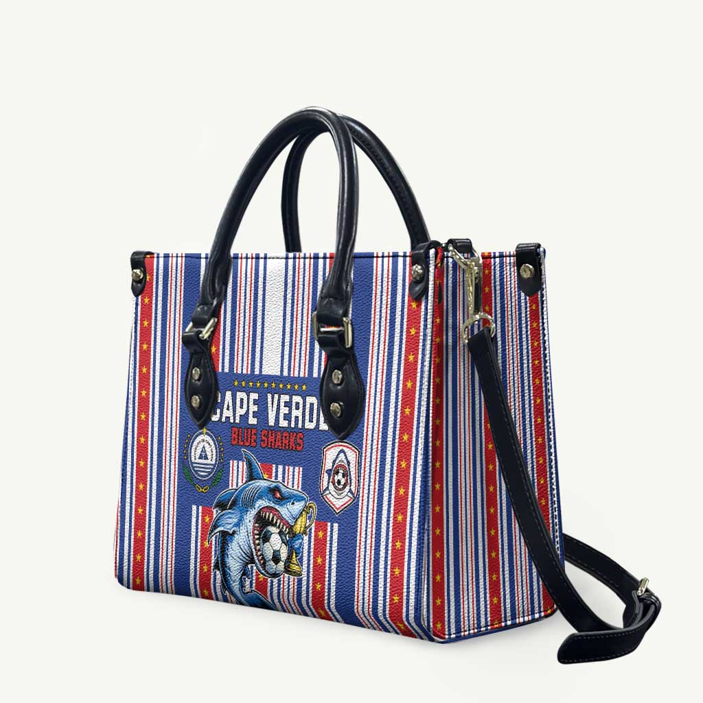 Cape Verde Football Leather Bag Monster Blue Shark Striped Style
