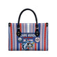 Cape Verde Football Leather Bag Monster Blue Shark Striped Style