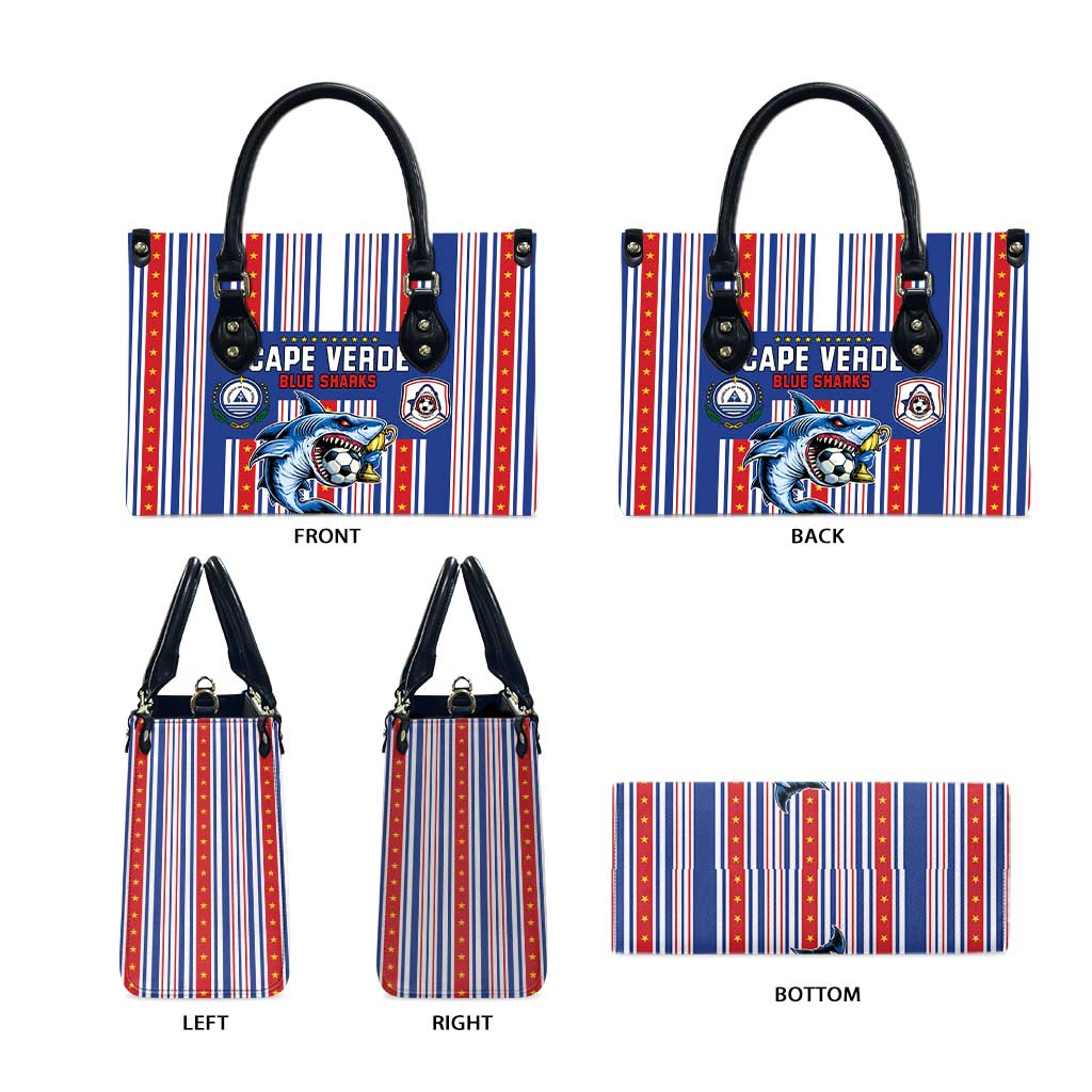 Cape Verde Football Leather Bag Monster Blue Shark Striped Style