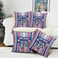Cape Verde Football Pillow Cover Monster Blue Shark Striped Style