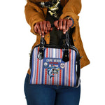 Cape Verde Football Shoulder Handbag Monster Blue Shark Striped Style
