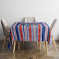 Cape Verde Football Tablecloth Monster Blue Shark Striped Style