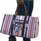 Cape Verde Football Travel Bag Monster Blue Shark Striped Style