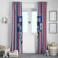 Cape Verde Football Window Curtain Monster Blue Shark Striped Style