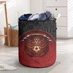 Egypt Football Laundry Basket Tribal Eagle With Ancient Egyptian Patterns