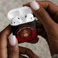 Egypt Football AirPods Case Tribal Eagle With Ancient Egyptian Patterns