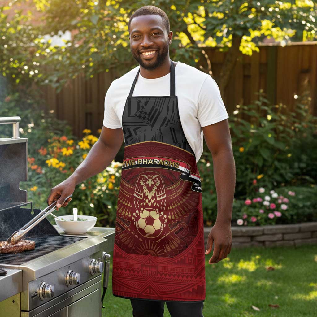 Egypt Football Apron Tribal Eagle With Ancient Egyptian Patterns