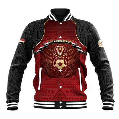 Custom Egypt Football Baseball Jacket Tribal Eagle With Ancient Egyptian Patterns