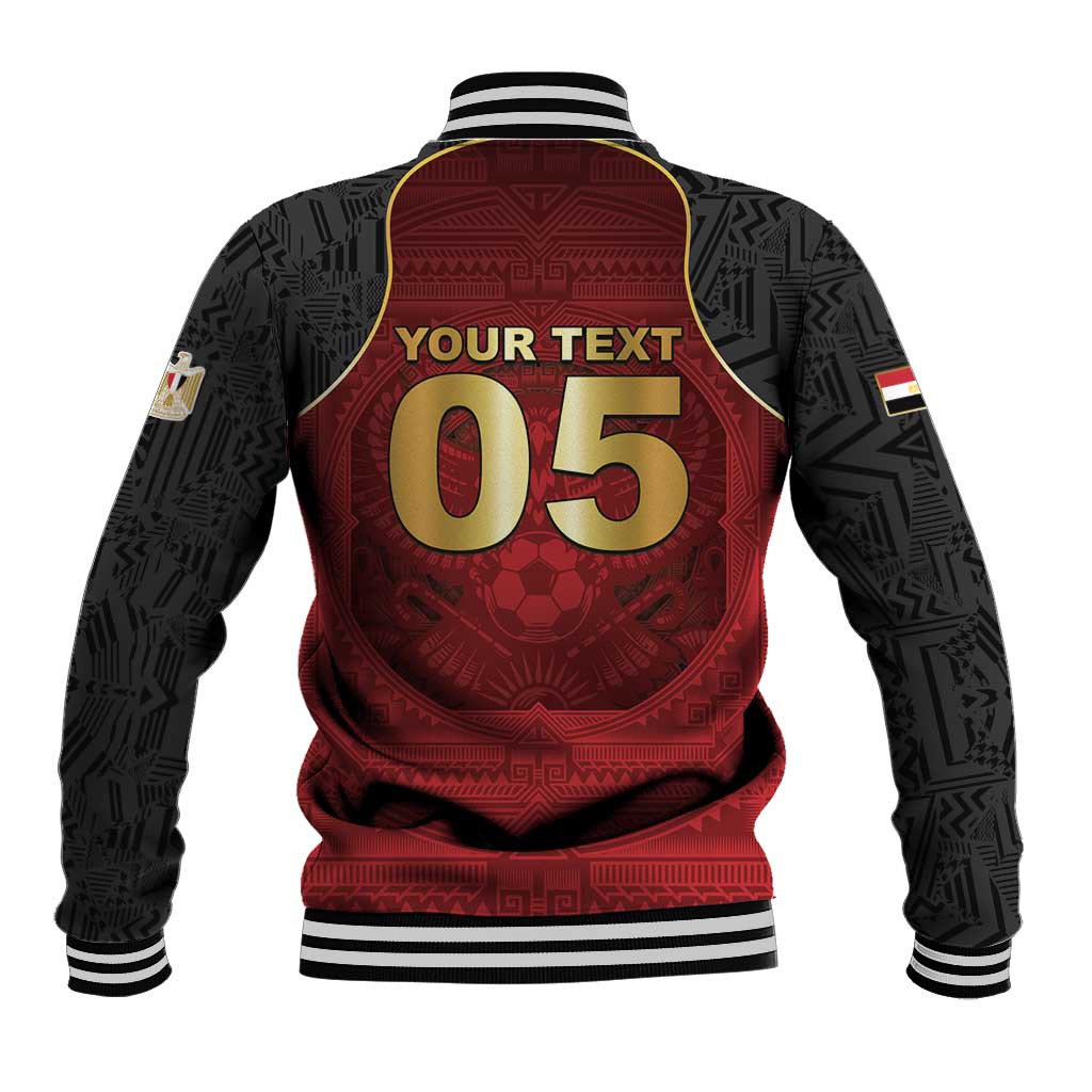 Custom Egypt Football Baseball Jacket Tribal Eagle With Ancient Egyptian Patterns